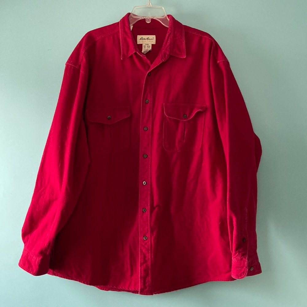 Size XXL Tall red Eddie Bauer flannel shirt